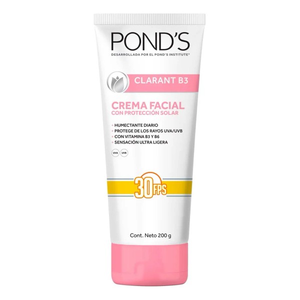Crema Facial Pond's Clarant B3 Con Protección Solar, De 200g