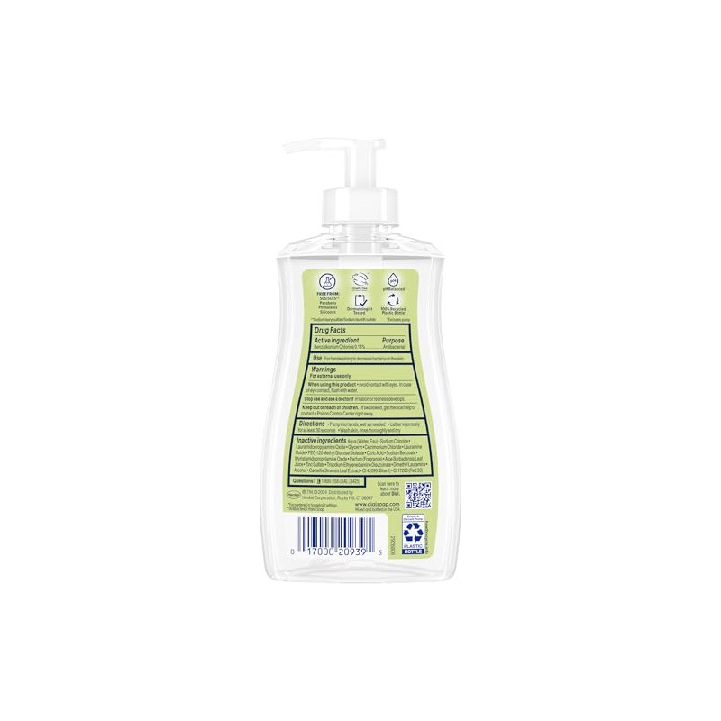 Dial Complete Antibacterial Liquid Hand Soap, White Tea, 11 fl