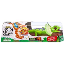 Zuru Toys Robo Alive Frilled Neck Lizard Robotic Pet Figure [Green, Damaged Package]