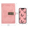Billtigif Diary with Lock, Journal for Women Girls, Vintage Refillable