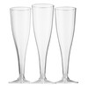 50 Plastic Champagne Flutes 5 Oz Clear Plastic Toasting Glasses