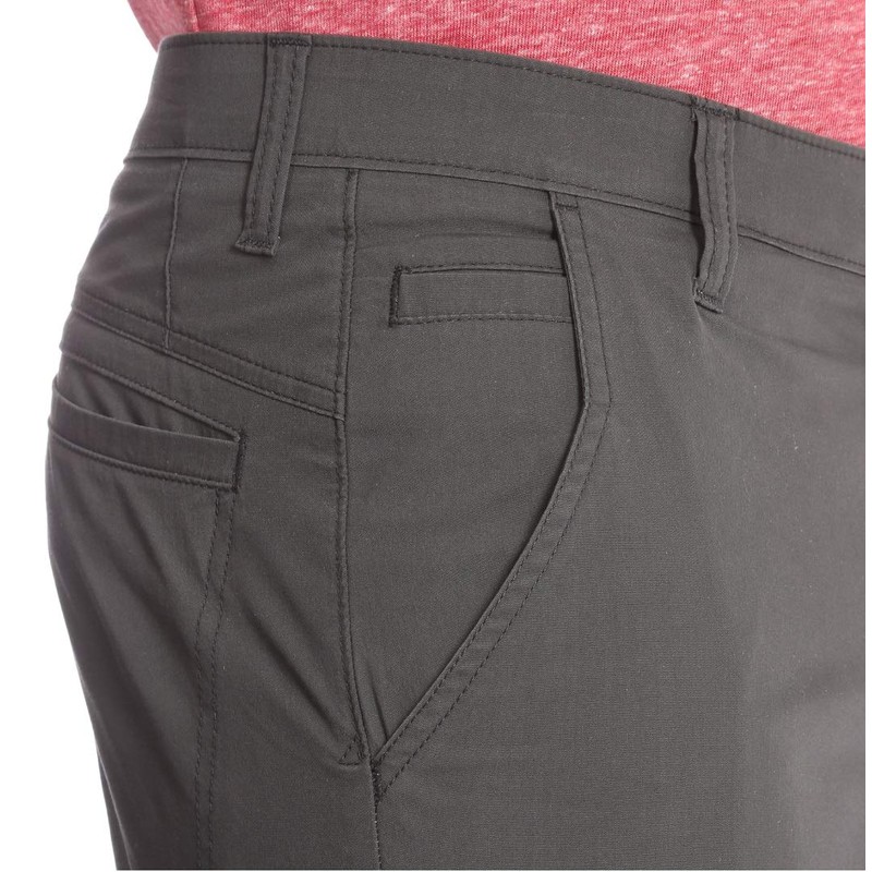 WRANGLER Men's Outdoor Performance 4-Way Moisture Wicking Shorts (Anthracite), anthracite