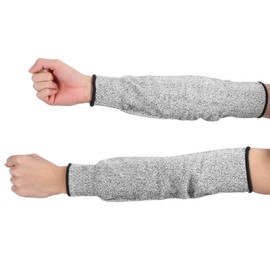 Zerodis Safety Arm Sleeve, 1 Pair Arm Protector Gardening Sleeve Gardening Cut-Resistant Sleeve HPPE Level 5 Protection Work Safety Arm Protector