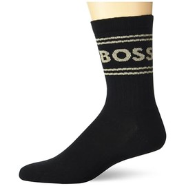 BOSS Quarter Length Ribbed Socks with Metallic Lurex Detail