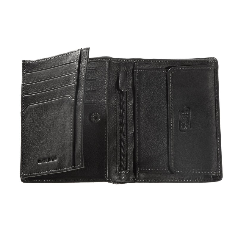 camel active Vegas Herren Geldbörse Hochformat RFID Leder Mittelgroß Schwarz