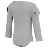 ScratchSleeves | Flip-mitt Bodysuit for Itchy Babies | Grey Marl