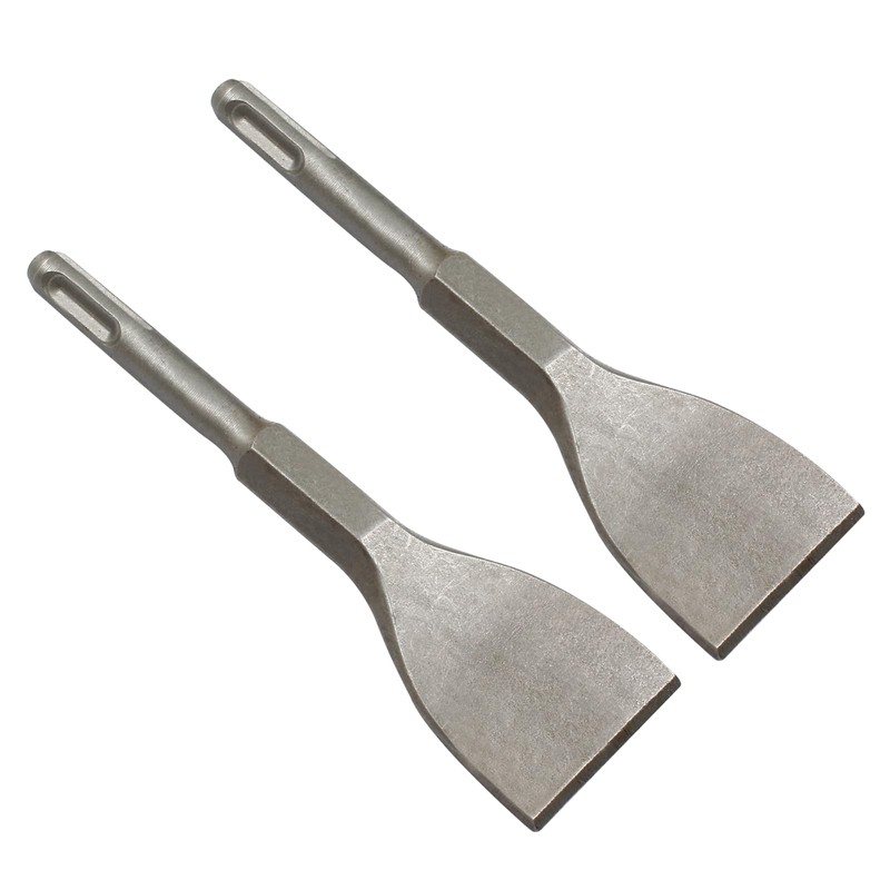 LDEXIN 2Pcs 1.57 Inch Wide Flat Chisel with SDS Plus