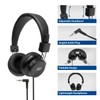 ACT AC9300 Foldable Headphones with Cable, On-Ear Headphones, 3.5 mm