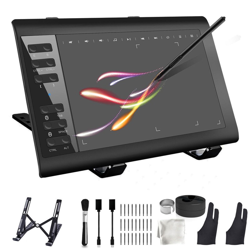 Graphics Drawing Tablet TEROW,10x6 inch Digital drawing tablet with Bracket