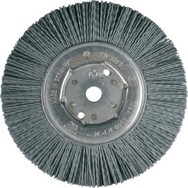 Osborn 9902515041 Wheel Brush Grit 120 Crimped of Silicon-Carbide, 0 V, Silver/Grey