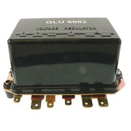 Voltage Regulator - 12 Volt - 6 Terminal fits Ford 2000 2100 2110 2120 2310 3000 3300 3400 4000 4100 4110 4140 4400 5000 5100 7000 7100 8000 9000 105E10505C 81818814 fits David Brown fits Lucas 37597