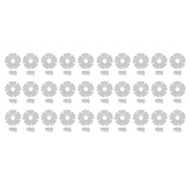Ejoyous Hummingbird Feeder Replacement Flowers, 30 Set Hummingbird Feeding Parts Port Replaceable Accessory for Bird Feeder Hanging Garden Outdoors Supplies (White)