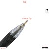 WIN 5 x 0.7mm Biro Tip Ball Pens Mystic BLACK