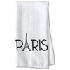 YouCustomizeIt Paris & Eiffel Tower Kitchen Towel - Waffle Weave