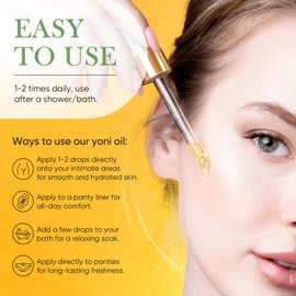 All Natural Yoni Oil for Women4 Fl Oz (2 x 2 Fl Oz) - Pineapple Coconut Fresh Feminine Care Oil, Restores pH Balance and Wetness, Reduces Odor, 2 PCS Vaginal Oil for Ingrown Hair with Vitamin E