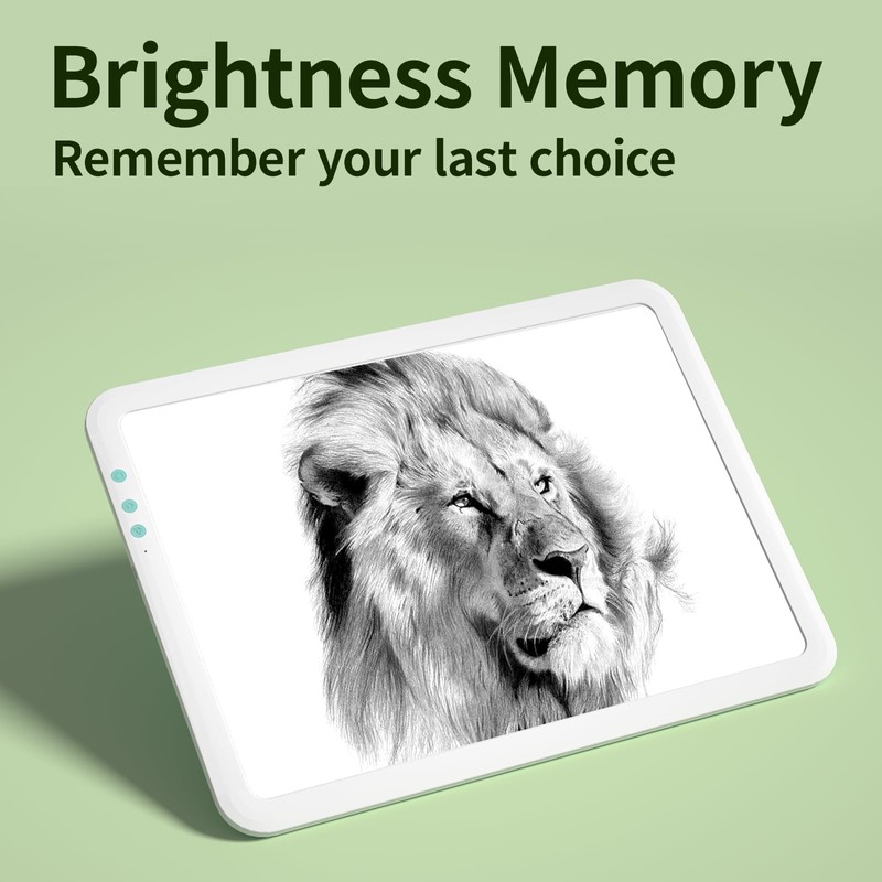 TOHETO A4 Rechargeable Led Super Bright Light Pad Powered by