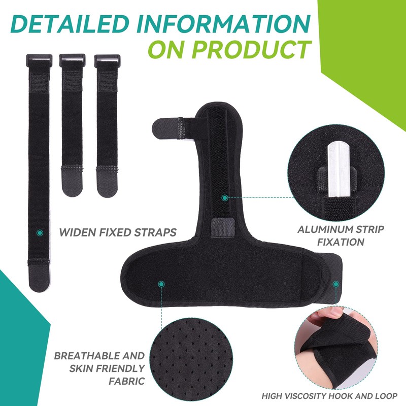 lefeke Trigger Finger Splint, Finger Brace for Middle, Index, Pinky,
