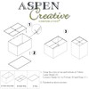 Aspen Creative 38752-2, Rectangle Collapsible Spider Lamp Shade, White, 11+17"