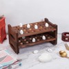 BENECREAT 48 Slot 2 Tier Stackable Wooden Quail Egg Holder