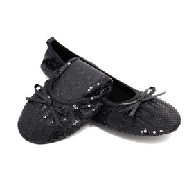 Silky Toes Foldable Flats for Women Purse Ballet Shoes Ballerina Slippers