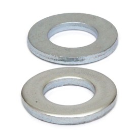 MonsterBolts - M8 Flat Washer, DIN 125A, Zinc CR+3, 50 Pack