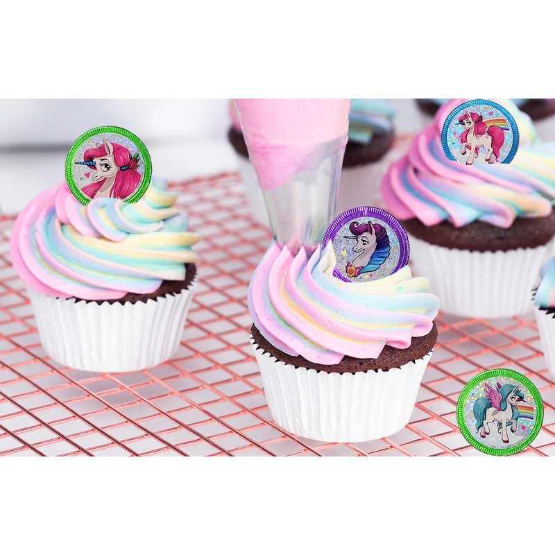 Fruidles Rainbow Unicorn Chocolate Coins With Stickers, Milk Chocolate Coins