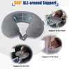 SAIREIDER Travel Pillows for Sleeping Airplane 100% Pure Memory Foam
