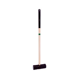 AmishToyBox.com Individual Flag Croquet Mallet - 32" Handle - Polymer Head (Green)