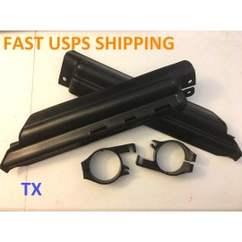 Unbranded Black Front Fork Guards & Brackets For Kawasaki Dirt Bike KDX200 KDX250 (91-94)