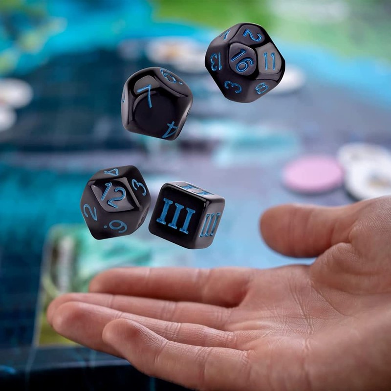 DollaTek 15 Piece Complete Polyhedral Dice Set D3-D100 Role Playing