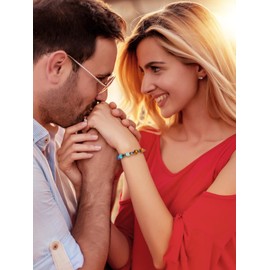 GEHECRST 7 Chakra Bracelet Gemstone Bracelets Natural Chakra Stones Yoga Bracelet Healing Reiki Energy Therapy Good Luck Gemstone for Men and Women, Gemstone, No Gemstone