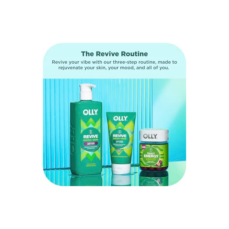 OLLY Body Wash Mixed Pack 4 Count to Restore Skin