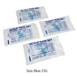 Catéter de aguja de infusión veterinaria, 50 piezas por caja, aguja de infusión desechable Iv, 23G estéril empaquetada individualmente