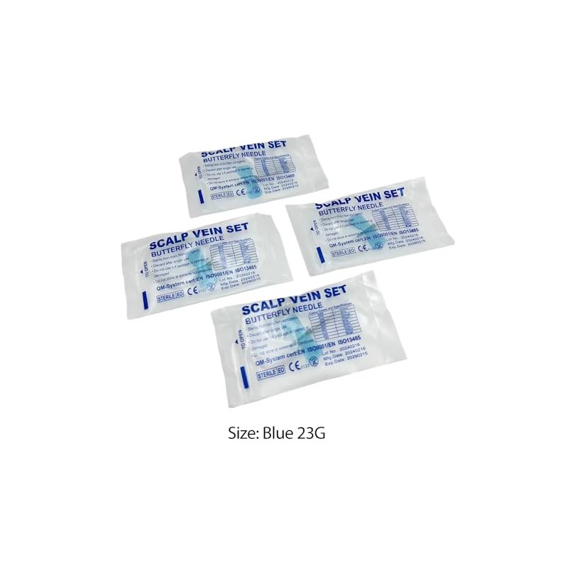 Catéter de aguja de infusión veterinaria, 50 piezas por caja,