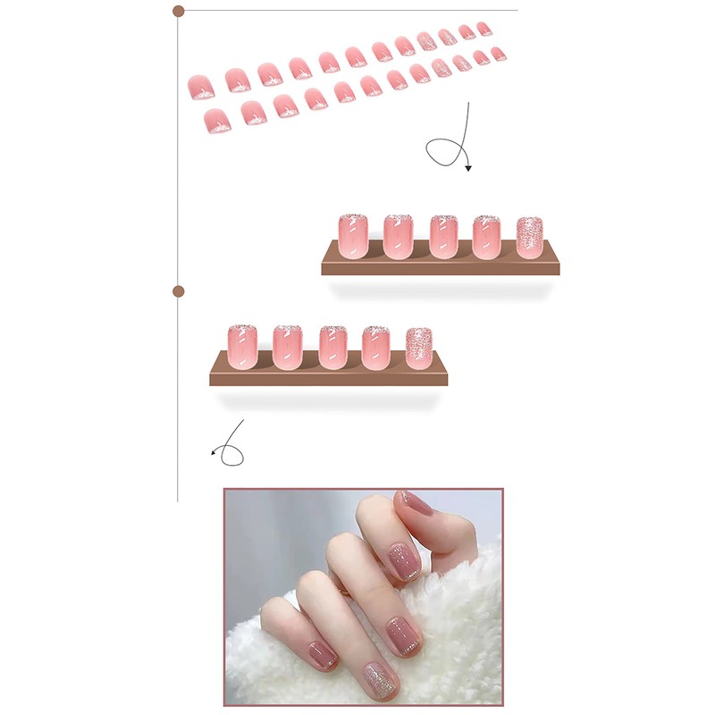 Lwenjing Nail Tip, False Nail Tip, 3D Nail Tip, Handmade