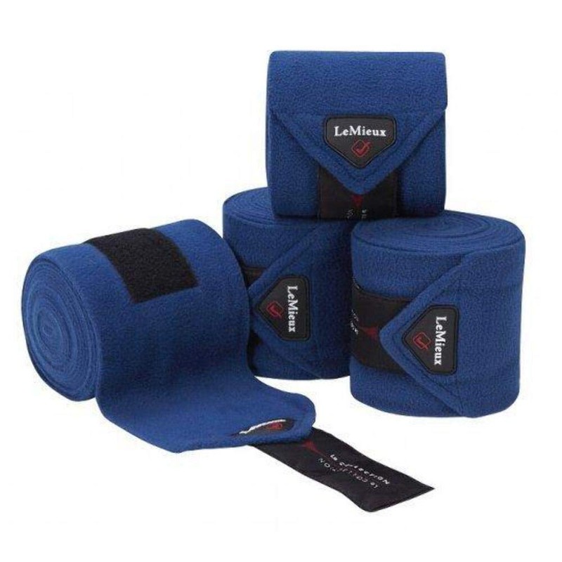 LeMieux Classic Polo Full Exercise Bandages in White with Zipped