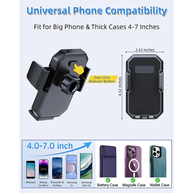 Car Phone Mount for 2023-2025 2026 Honda Accord Hybrid Sport