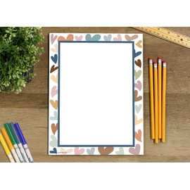 Everyone is Welcome Hearts Computer Paper