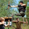 Black Hunter Recurve Bow and Arrow Set, GLURAK 60'' Wooden