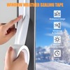 Window Weather Sealing Tape, White Window Draft Isolation Film, Waterproof