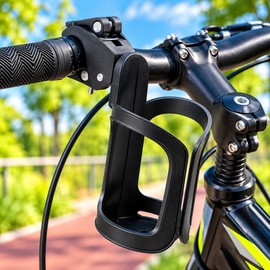 Adjustable Stroller Cup Holder for Drinks – 360° Rotating Bottle Cage with Clamp for Strollers & Bicycles