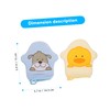 Gatuida 2Pcs Cartoon Bath Mitts Soft Shampoo Scrubber Towels for