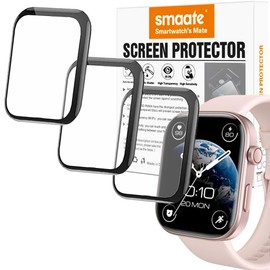 3D Screen protectors Compatible with 1.99” GTX12 Fitpolo ENOMIR Tensky Veryfit Smart Watch, 3 Piece, Full Coverage, Anti-shatter