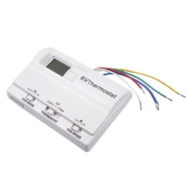83303862 RV Wall Digital Thermostat Replacement for Heat/Cool T-Stat Wall Thermostat, Compatible with Coleman 83303362 Thermostat with 3 Adjustment Modes (White)