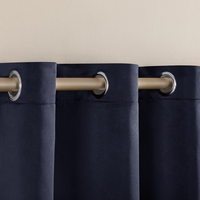 XTMYI Waterproof Bathroom Shower Window Curtains,Blackout Privacy Grommet Light Heat