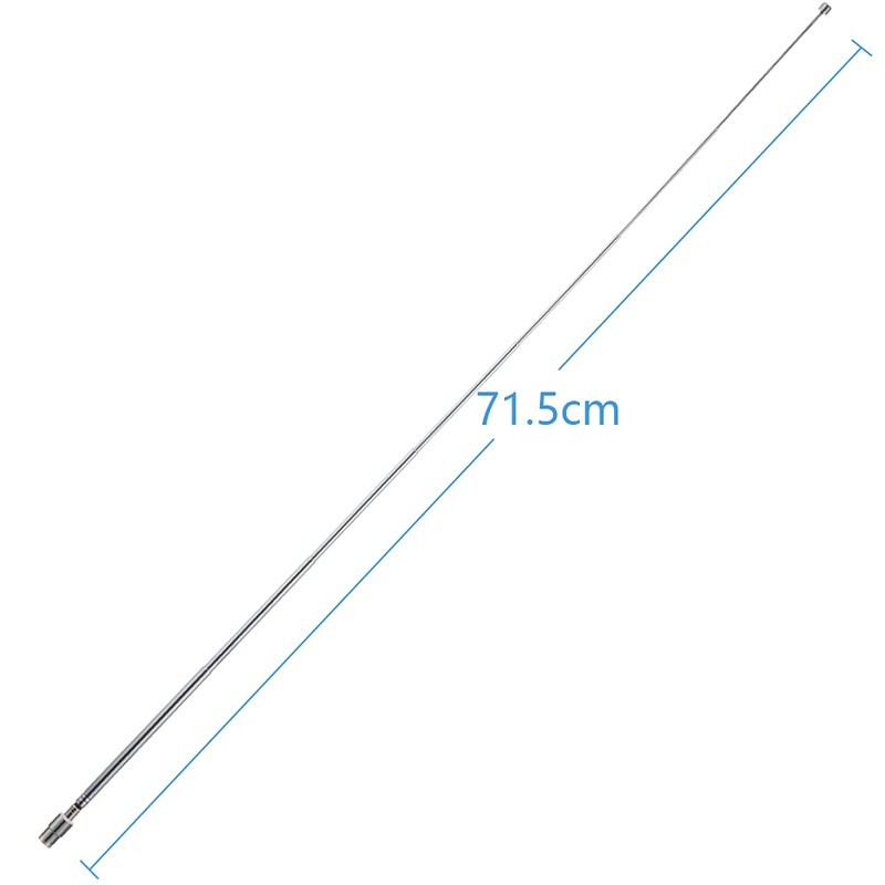 POBADY TV Male Plug Connector Telescopic Antenna 7 Sections PAL