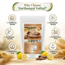 Neotea Homemade Narthangai Vathal | Sun-dried Citron | Bitter Orange | South Indian Traditional Vathal (250 GM)