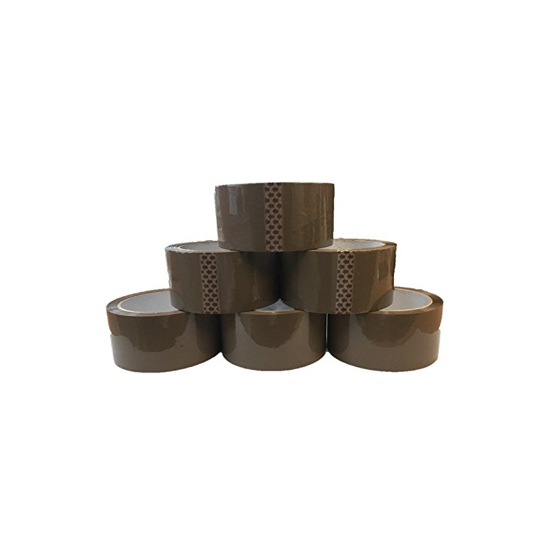 Brown Packaging Tape for Parcels and Boxes. This 6 roll