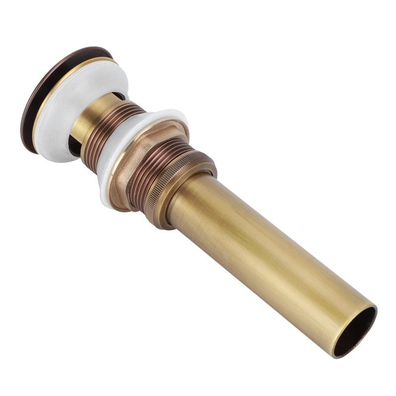 Brass Popup Drain Stopper Bathroom Basin Sink Draining Without Overflow