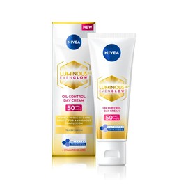 NIVEA Luminous 630 Even Glow Day Cream, Oil Control, SPF50, 40ml